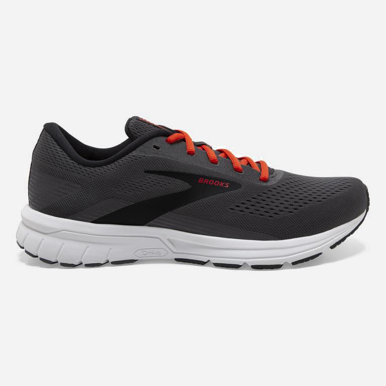 Brooks Signal 3 Israel - Men's Road Running Shoes - Blackened Pearl/Black/Red Clay (20367-NFCR)